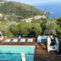 Luxurious studio suite near Monaco with sea view，位于艾日Eze Old Town的酒店