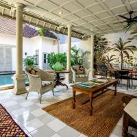The Gatehouse - Stylish and unique luxury pool villa, great location!，位于塞米亚克Batubelig的酒店