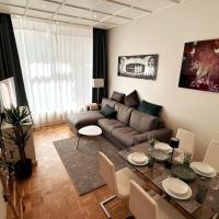 4YOUnic DesignerWohnung Nähe Zentrum mit Terrasse Parkplatz Boxspringbett 55Zoll OLED TV WLAN，位于莱比锡老城西区的酒店