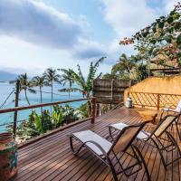Refúgio na natureza com vista espetacular em Ilhabela，位于伊利亚贝拉Cambaquara的酒店