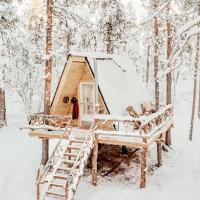 Cozy a-frame in the woods，位于埃农泰基厄的酒店