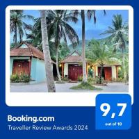 吉吉椰子海滩度假村，位于富国Ham Ninh的酒店