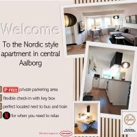 Nordic style apartment in central Aalborg，位于奥尔堡奥尔堡机场 - AAL附近的酒店