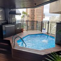 Morumbi, Apartamento Pub, SPA com hidromassagem, PISCINA Aquecida PRIVATIVA, LAREIRA, SAUNA Seca e Molhada, Sala de massagem e tudo que você precisa a dois! Com total conforto e PRIVACIDADE!，位于圣保罗Vila Andrade的酒店