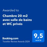 Chambre 20 m2 S de B WC privés Terrasse Garage，位于里昂La Croix Rousse的酒店