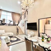 Free pick up / Stunning Luxury Family Home 3B3B，位于曼谷拉普劳的酒店