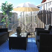 R B Apartment Hamburg Family - 108 qm mit Dachterrasse - Badewanne & Dusche - kostenloses Parken - 2 Schlafzimmer，位于汉堡博格菲尔德的酒店