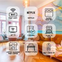 colorful, working place, Netflix, sight seeing，位于莱比锡斯托特利茨的酒店