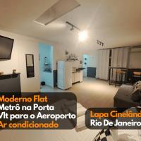Flat Novinho Cinelândia LAPA VLT e Metrô Aeroporto，位于里约热内卢圣杜蒙特机场 - SDU附近的酒店