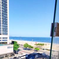 O Apartamento Copacabana Vista Mar quadra da praia, Rio de Janeiro continua Lindo!，位于里约热内卢的酒店
