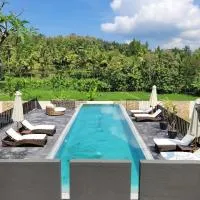 Villa Norwegia - pool with panorama rice field view，位于日惹的酒店