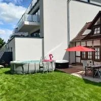 Ferien im Fachwerkhaus mit Heimkino & Fitnessraum & Pools，位于布尔格韦德尔的酒店