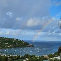 IMMACULATE OCEAN VIEWS Above the Westin Resort - Large Deck，位于Cruz Bay的酒店