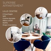 Appartement Lille Centre cosy，位于里尔Moulins的酒店