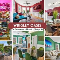 Wrigley 4BR Home, Sleeps 10，位于芝加哥Wrigleyville的酒店