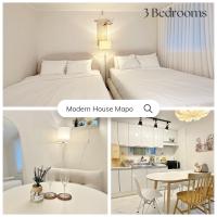 ModernStay HONGDAE#Mangwon local market 10mins, Hongdae, Airport Bus, Hanriver park 10min,Family，位于首尔Mangwon-dong的酒店