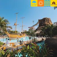 Spazzio diRoma com acesso ao Acqua Park - Temporada CN，位于卡达斯诺瓦斯卡尔迪斯机场 - CLV附近的酒店