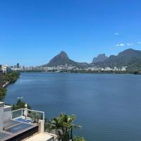 Ótimo apartamento com vista para a Lagoa，位于里约热内卢Lagoa的酒店