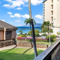 Kahana Villa F208- Ocean view spacious 2 bedroom across from beach，位于拉海纳卡普鲁亚机场 - JHM附近的酒店