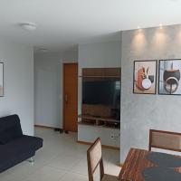 Excelente e moderno apartamento com linda vista，位于维多利亚Enseada do Sua的酒店