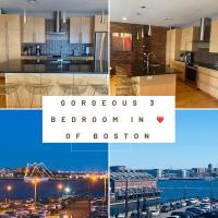 Boston Harbor views Modern north end condo FREE PARKING!，位于波士顿北区的酒店