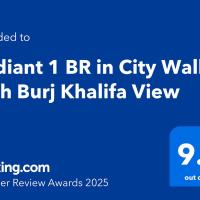 Radiant 1 BR in City Walk with Burj Khalifa View，位于迪拜City Walk的酒店