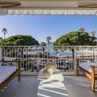 REF 1979 - Cannes Palm beach- Sea view apartment for rent，位于戛纳的酒店