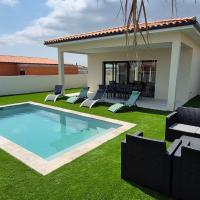 Villa neuve Hemera , 8 couchages, piscine & plage，位于波尔蒂拉盖毕子尔阿格德机场 - BZR附近的酒店