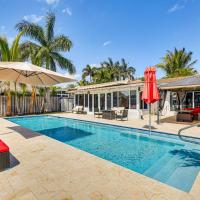 Outdoor Oasis with Private Pool Dania Beach Retreat，位于达尼亚滩劳德代尔堡-好莱坞国际机场 - FLL附近的酒店