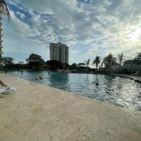 Apartamento Santa Marina, frente al mar，位于圣玛尔塔迈克蒂亚西蒙·玻利瓦尔国际机场 - SMR附近的酒店