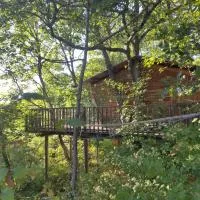 Cabane de la Bannette - Magnifique cabane dans les arbres, vue panoramique，位于Thoard的酒店