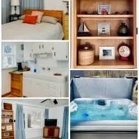 Cottage Apartment by Lake MI w private Hot Tub!，位于Hazelhurst的酒店