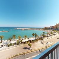 Superbe 2P au 5&egrave;me &eacute;tage avec terrasse face &agrave; la mer et parking priv&eacute; - Menton, Garavan - FR-1-196-293，位于芒通的酒店