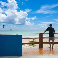 Galinhos Kite House - Casa à beira-mar para Kite, família e relaxamento，位于加利纽斯的酒店