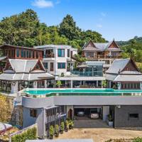 Luxurious 180 degree Seaview 6 Bedrooms Private Pool Villa in Kamala，位于苏林海滩的酒店