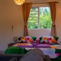 Vaihi's Garden climatisé, vue sur mer - Huahine，位于Huahine的酒店