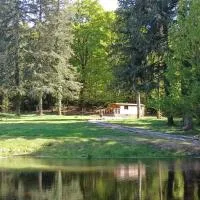 Roulotte des Hêtres au Domaine de Vauguenige，位于Villarcoin的酒店
