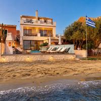 Beachfront Villa Anatoli Sidari with private heated pool by DadoVillas，位于斯达林的酒店