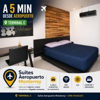 Suites Aeropuerto Monterrey Hab #3，位于蒙特雷蒙特雷机场附近的酒店