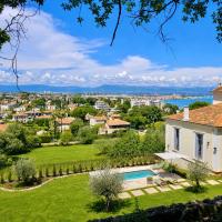 Cap d'Antibes Elegance & Quiet, Pool, Sea View，位于昂蒂布的酒店