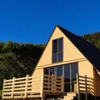 Wooden cottage in Svaneti,位于梅斯蒂亚的酒店