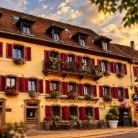 Logis Hôtel-Restaurant Aux Trois Roses，位于拉佩蒂特皮耶尔的酒店