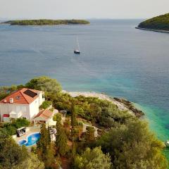 Waterfront villa with pool