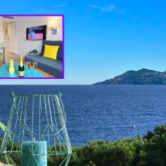 ZEN BEACH CANNES Sea View Apartment Beach in front X2 Pools-AC-Clim-Wifi-Free Parking inside