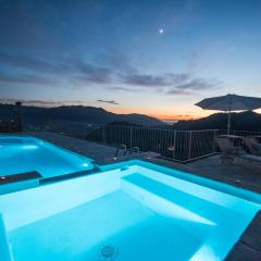 Charming farmhouse in the hills, private pool, sea view, dream panorama