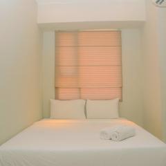 Homey Minimalist Studio Apartment at Menteng Square By Travelio