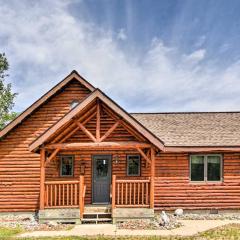 Rapid River Log Cabin with Loft on 160 Scenic Acres