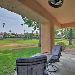 Scottsdale retreat with patio overlooking greenbelt