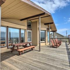 Steps to Beach Home with Deck in Galveston!