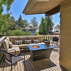 Theater Room and Fire Pit Anchorage Family Retreat